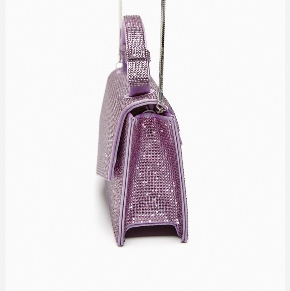 ❌️SOLD❌️SPARKLY MINI CITY BAG PURPLE - Picture 8 of 9